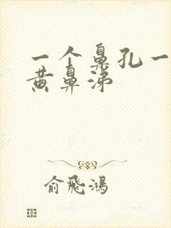 一个鼻孔一直有黄鼻涕