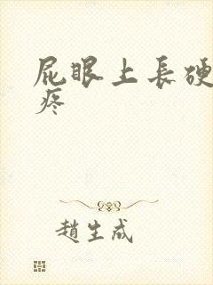 屁眼上长硬疙瘩疼