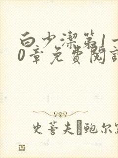 白少洁第1一40章免费阅读