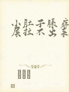 小肚子胀疼想拉屎拉不出来怎么回事