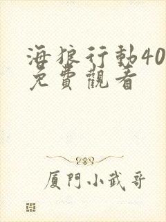 海狼行动40集免费观看封面