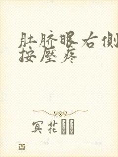 肚脐眼右侧上方按压疼