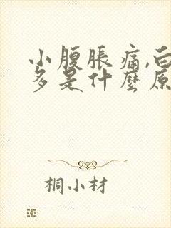 小腹胀痛,白带多是什么原因