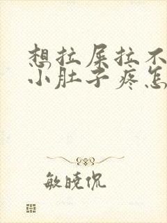 想拉屎拉不出来小肚子疼怎么回事