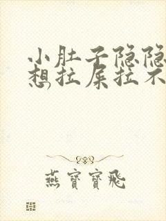 小肚子隐隐作痛想拉屎拉不出来