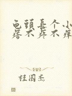 龟头长个小肉疙瘩不疼不痒