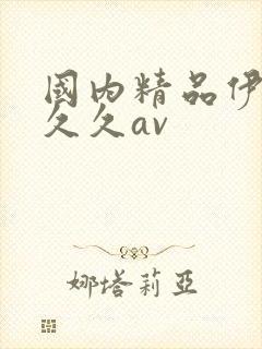 国内精品伊人久久久av