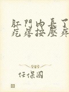 肛门内长了个硬疙瘩按压疼