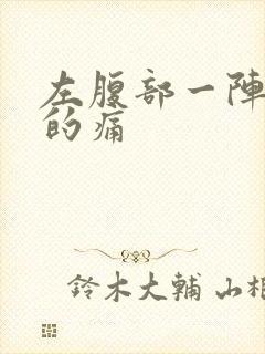 左腹部一阵一阵的痛封面