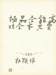 极品全能高手txt全本免费