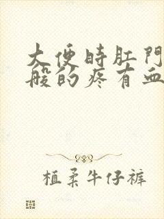 大便时肛门撕裂般的疼有血