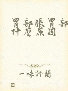 胃部胀胃部痛是什么原因