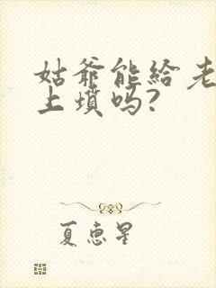 姑爷能给老丈人上坟吗?