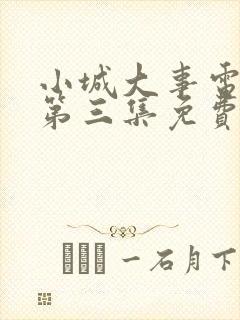 小城大事电视剧第三集免费观看