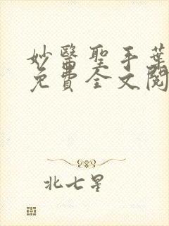 妙医圣手叶浩轩免费全文阅读封面