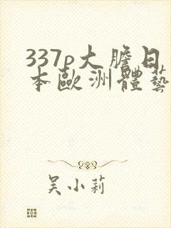 337p大胆日本欧洲体艺术封面