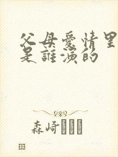 父母爱情里亚菲是谁演的封面