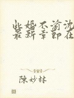 此婚不渝沈宴京最新章节在线阅读