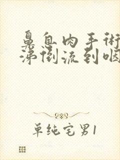 鼻息肉手术后鼻涕倒流到咽喉怎么治