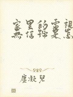 家里的电视显示无信号是怎么回事