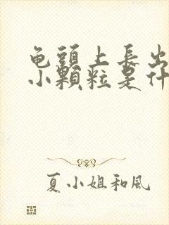 龟头上长出白色小颗粒是什么封面