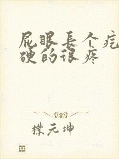 屁眼长个疙瘩硬硬的很疼封面