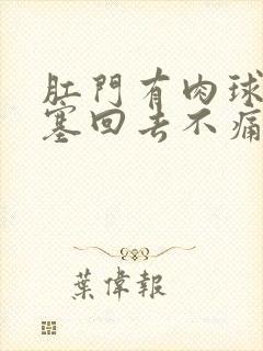 肛门有肉球可以塞回去不痛不痒