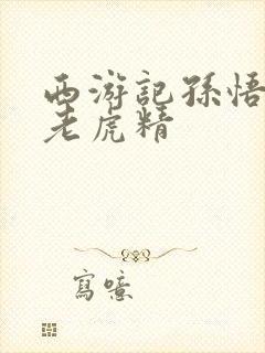 西游记孙悟空打老虎精封面