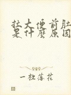 拉大便前肚子痛是什么原因封面