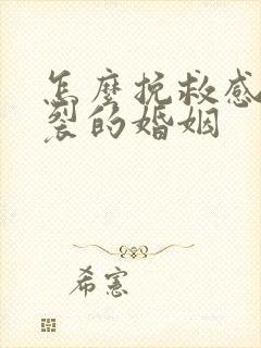 怎么挽救感情破裂的婚姻封面