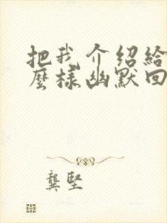 把我介绍给你怎么样幽默回复