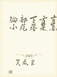 胸部下方有很多小疙瘩是怎么回事?