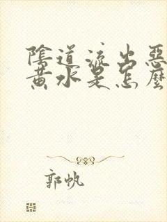 阴道流出恶臭的黄水是怎么回事