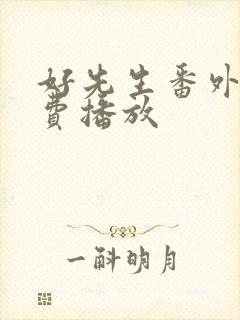 好先生番外篇免费播放封面