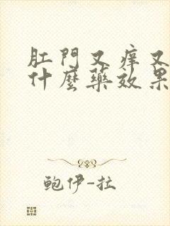 肛门又痒又痛用什么药效果好