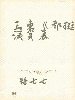 王东《都挺好》演员表