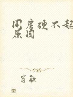 同房硬不起来的原因