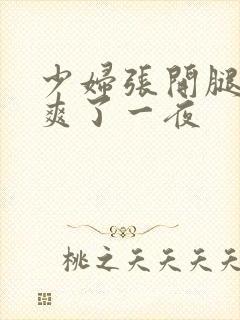 少妇张开腿让我爽了一夜