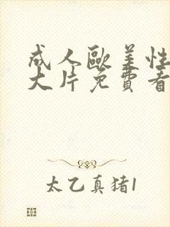 成人欧美性生交大片免费看封面