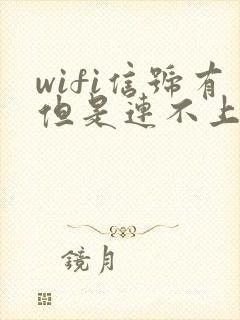 wifi信号有但是连不上网络是为什么