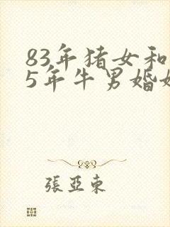 83年猪女和85年牛男婚姻封面