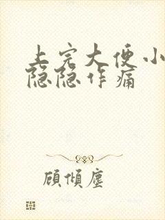 上完大便小肚子隐隐作痛