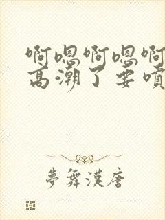 啊嗯啊嗯啊爽要高潮了要喷水了