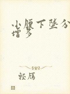 小腹下坠分泌物增多