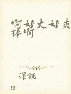 啊好大好爽哦好棒啊封面