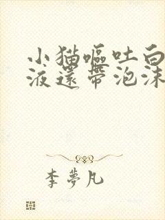 小猫呕吐白色粘液还带泡沫