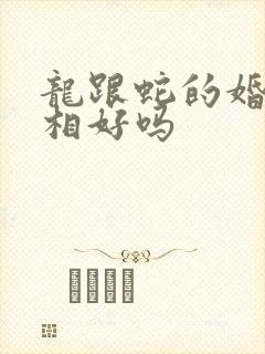 龙跟蛇的婚配属相好吗