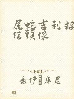 属蛇吉利招财微信头像