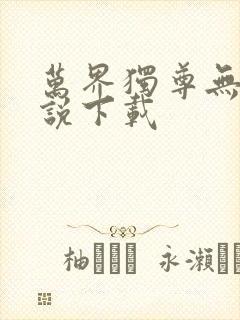 万界独尊无忧小说下载