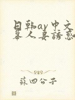 日韩av中文字幕人妻诱惑